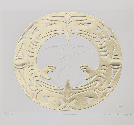 "Man and Eagles" by Susan Point