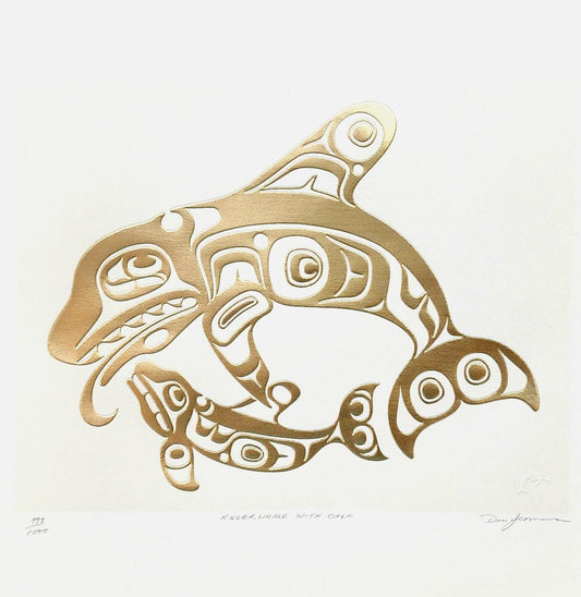 "Killer Whale And Calf" by Don Yeomans
